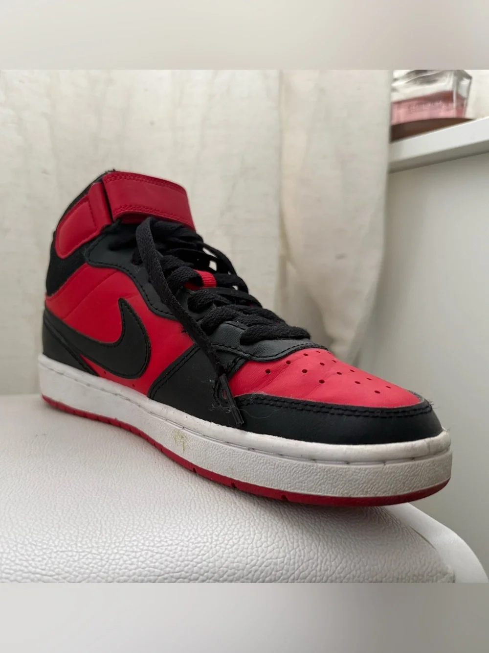 Nike Kids Black & Red High-Top Sneakers